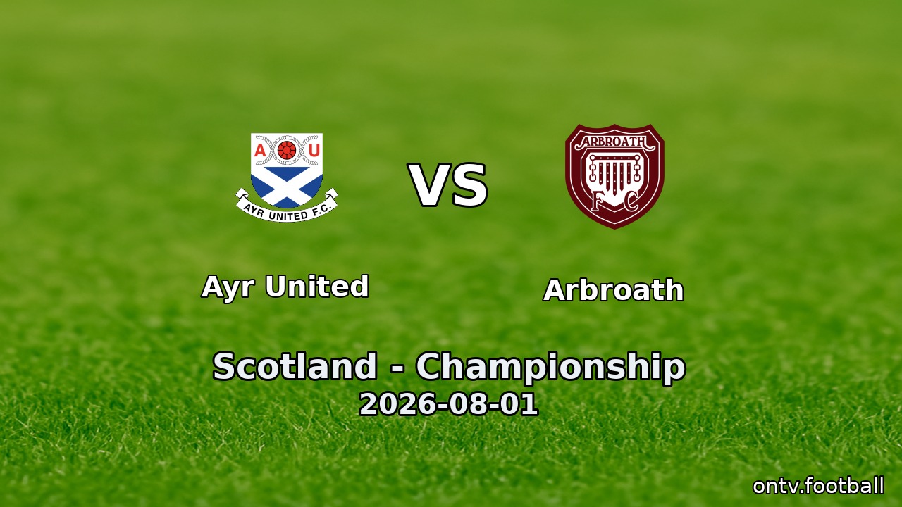 Ayr United vs Arbroath
