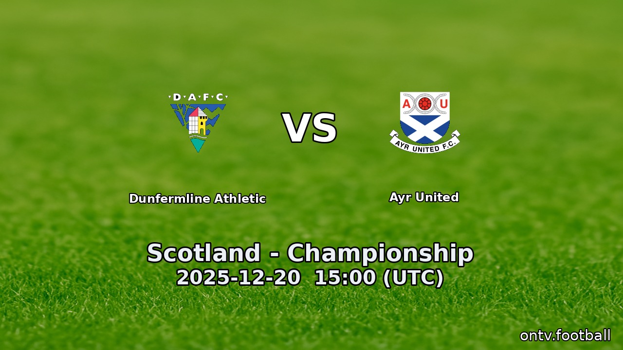 Dunfermline Athletic vs Ayr United