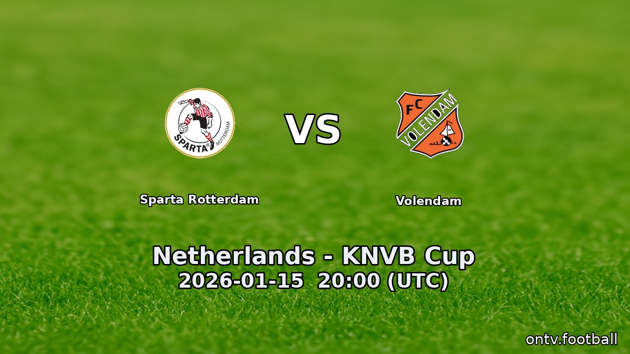 Sparta Rotterdam vs Volendam