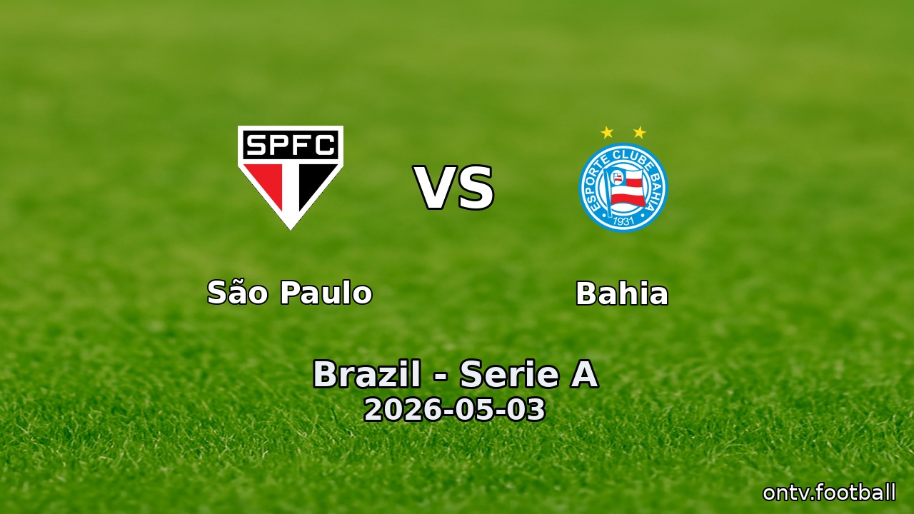 São Paulo vs Bahia