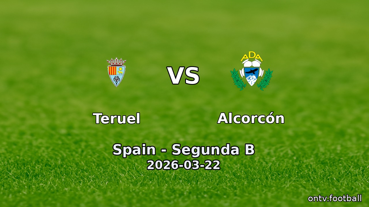 Teruel vs Alcorcón