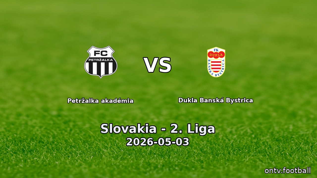 Petržalka akadémia vs Dukla Banská Bystrica