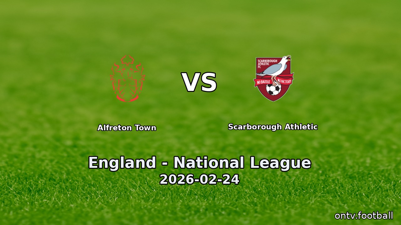 Alfreton Town vs Scarborough Athletic