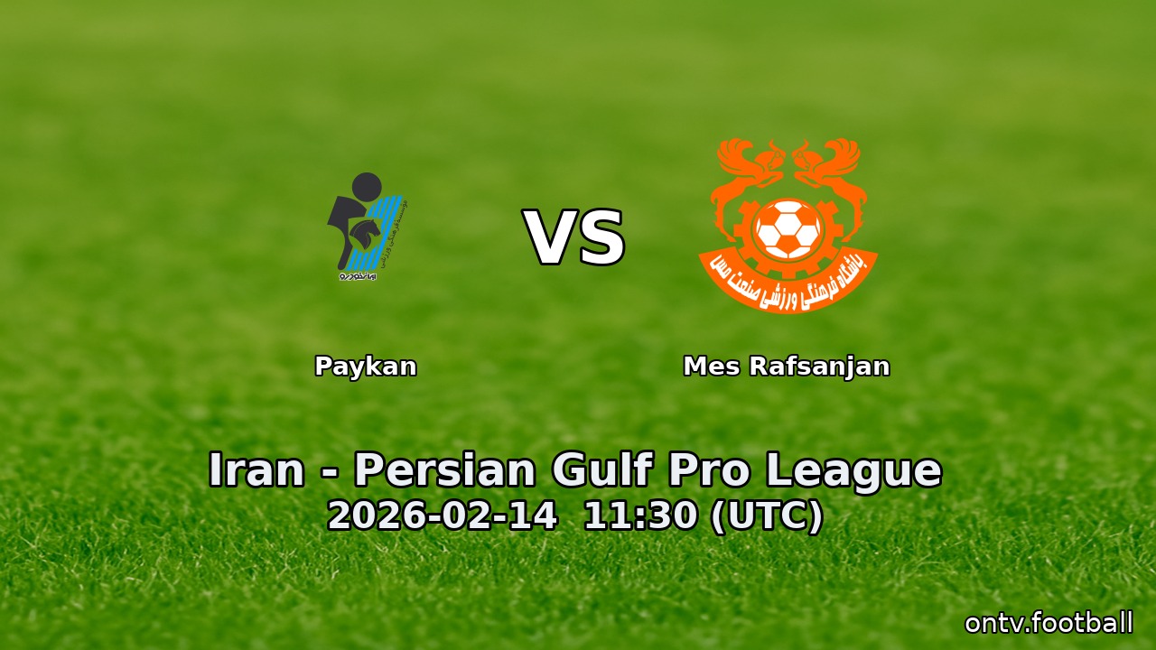 Paykan vs Mes Rafsanjan