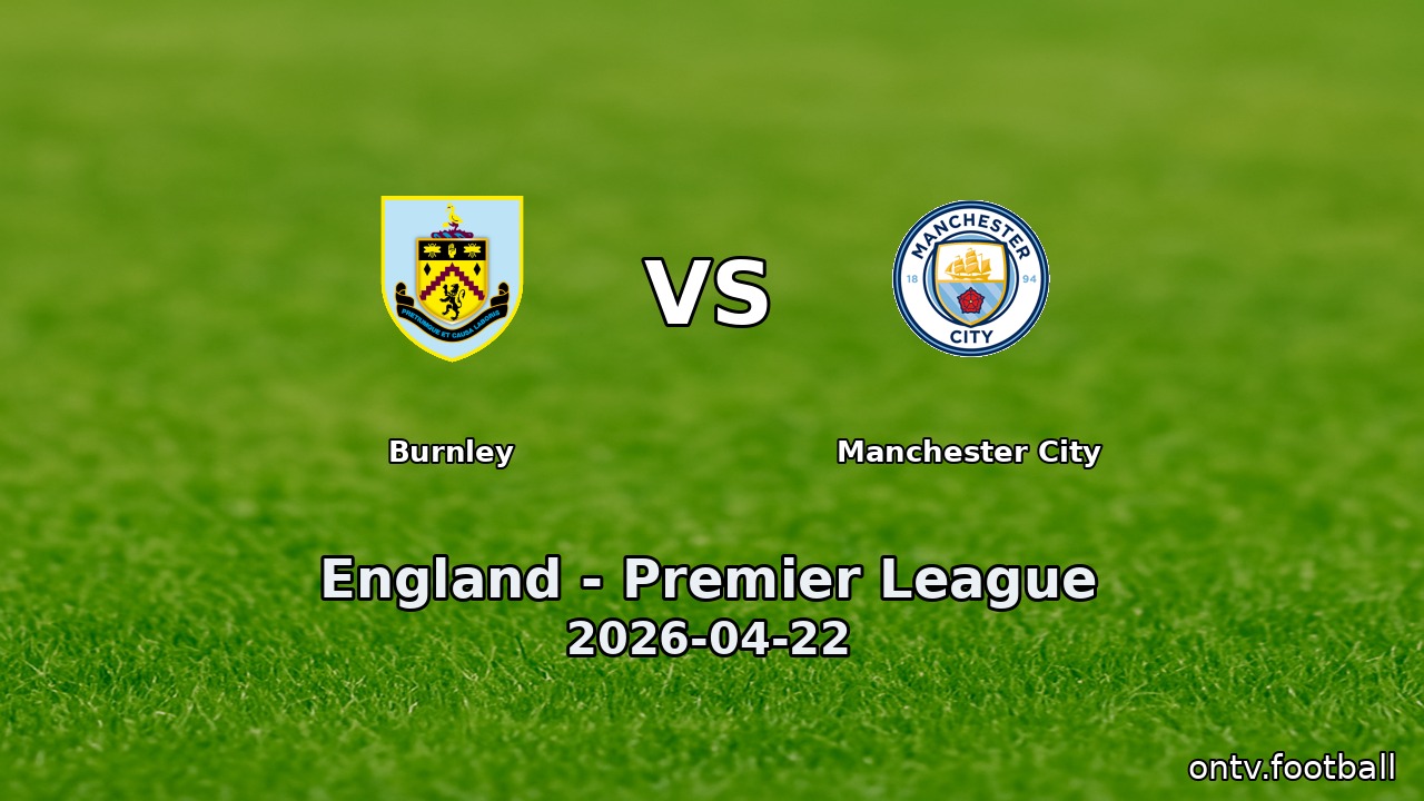 Burnley vs Manchester City