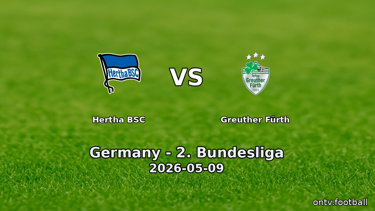 Hertha BSC vs Greuther Fürth