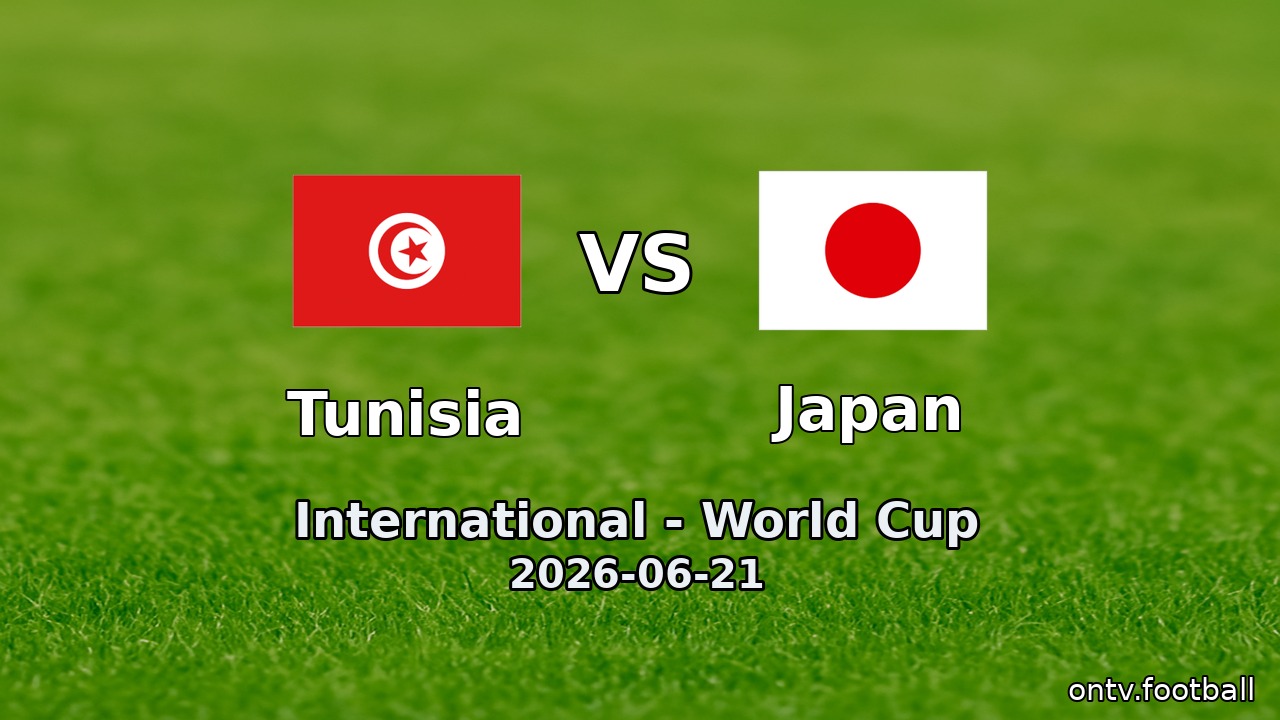 Tunisia vs Japan