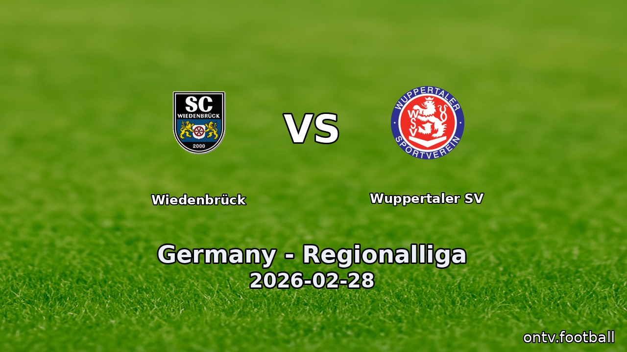 Wiedenbrück vs Wuppertaler SV