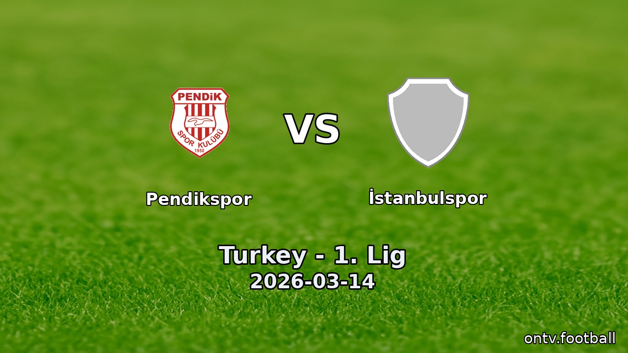 Pendikspor vs İstanbulspor