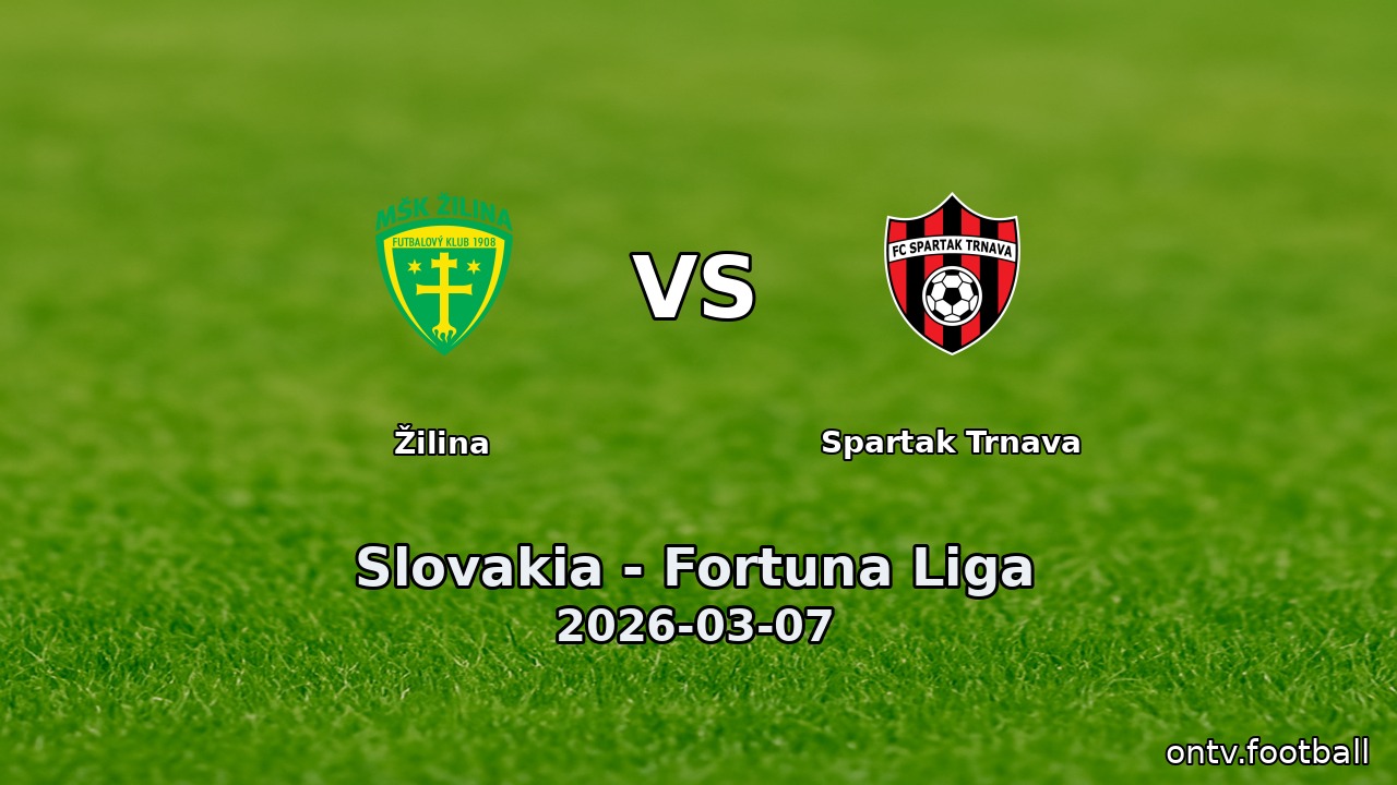Žilina vs Spartak Trnava