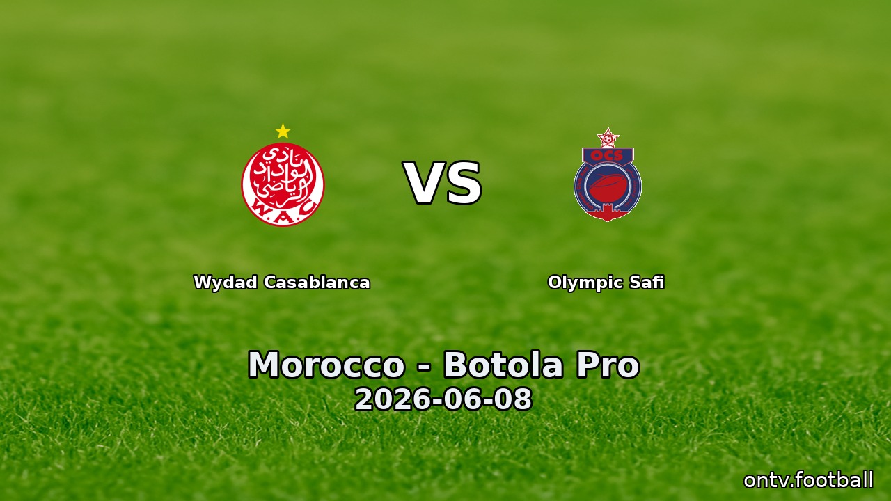 Wydad Casablanca vs Olympic Safi
