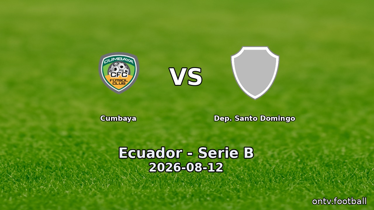 Cumbaya vs Dep. Santo Domingo