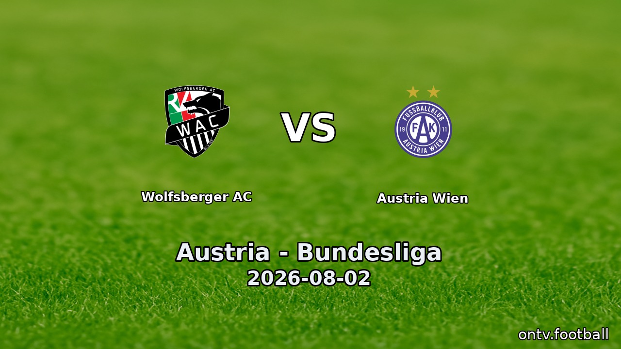 Wolfsberger AC vs Austria Wien