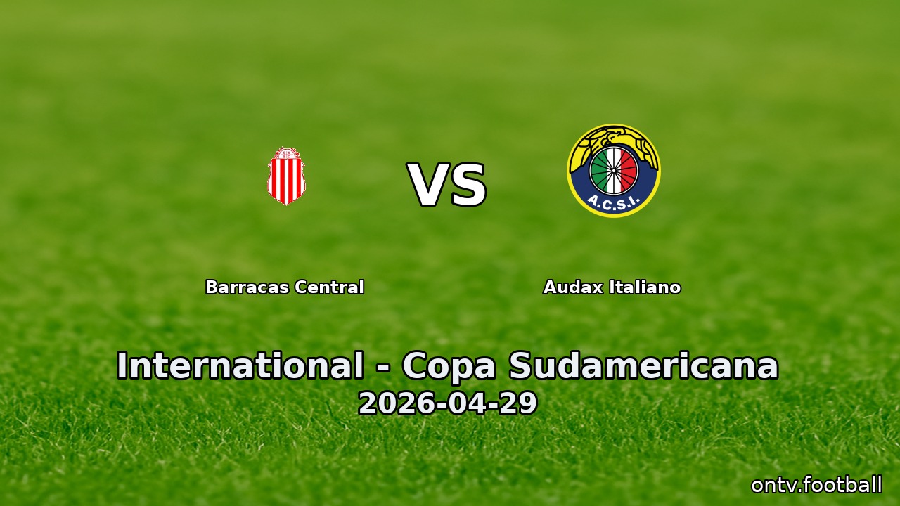 Barracas Central vs Audax Italiano