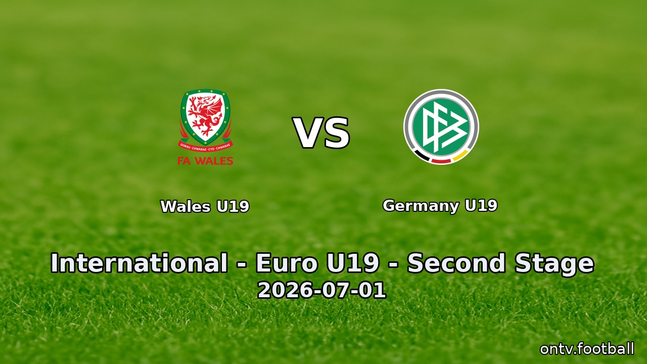Wales U19 vs Germany U19