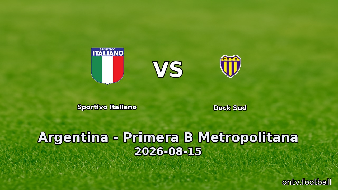 Sportivo Italiano vs Dock Sud