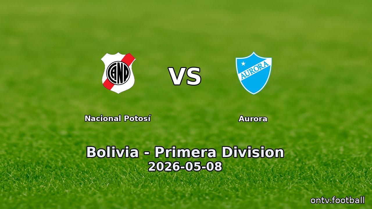 Nacional Potosí vs Aurora