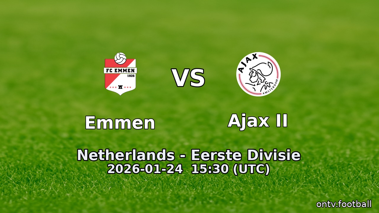 Emmen vs Ajax II