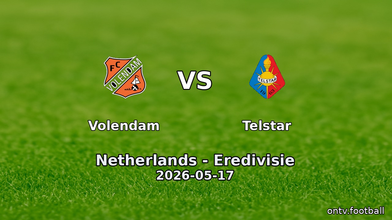 Volendam vs Telstar