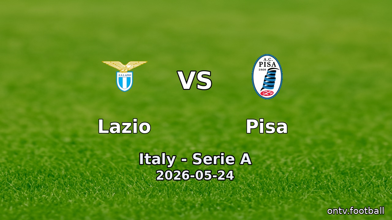 Lazio vs Pisa