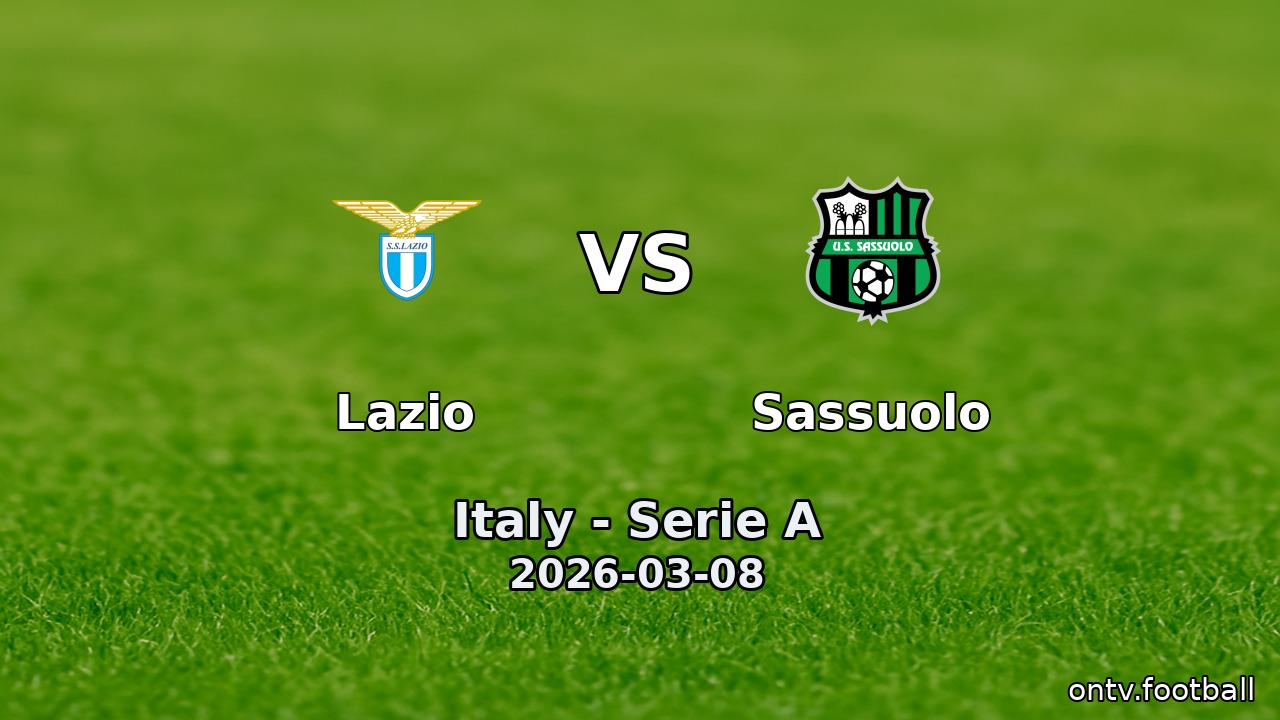 Lazio vs Sassuolo