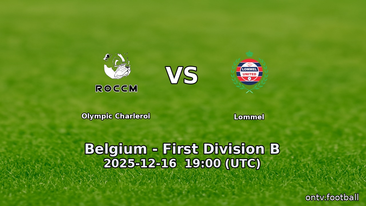 Olympic Charleroi vs Lommel