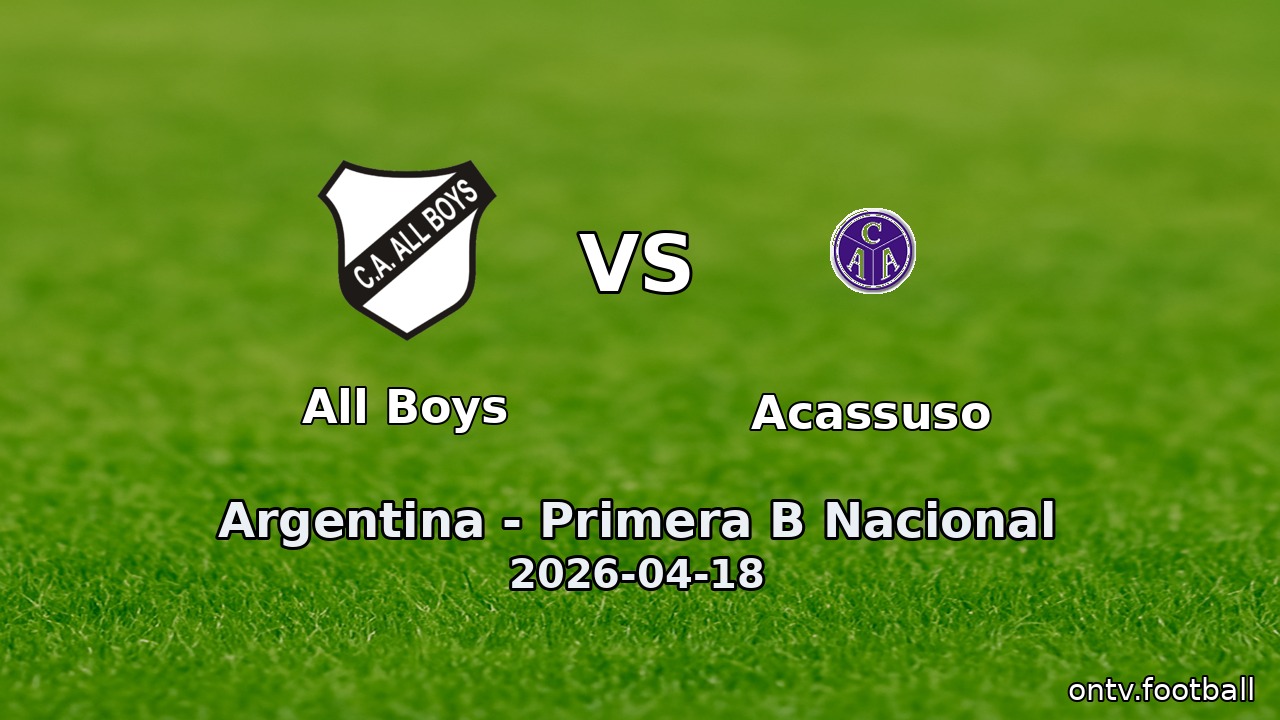 All Boys vs Acassuso