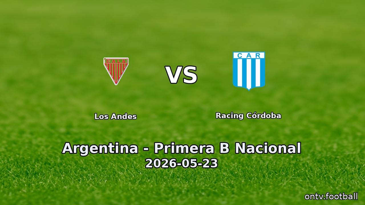 Los Andes vs Racing Córdoba