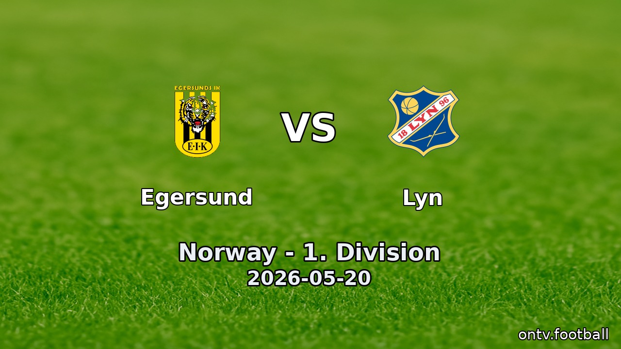 Egersund vs Lyn
