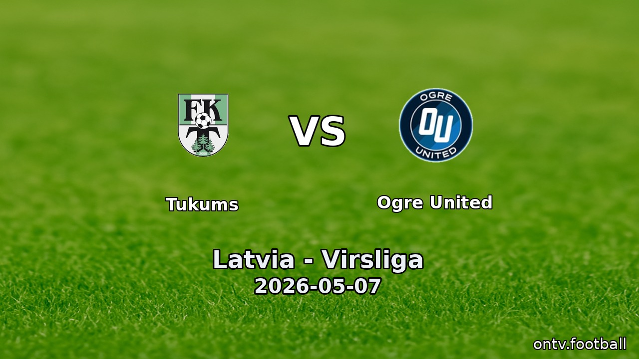 Tukums vs Ogre United