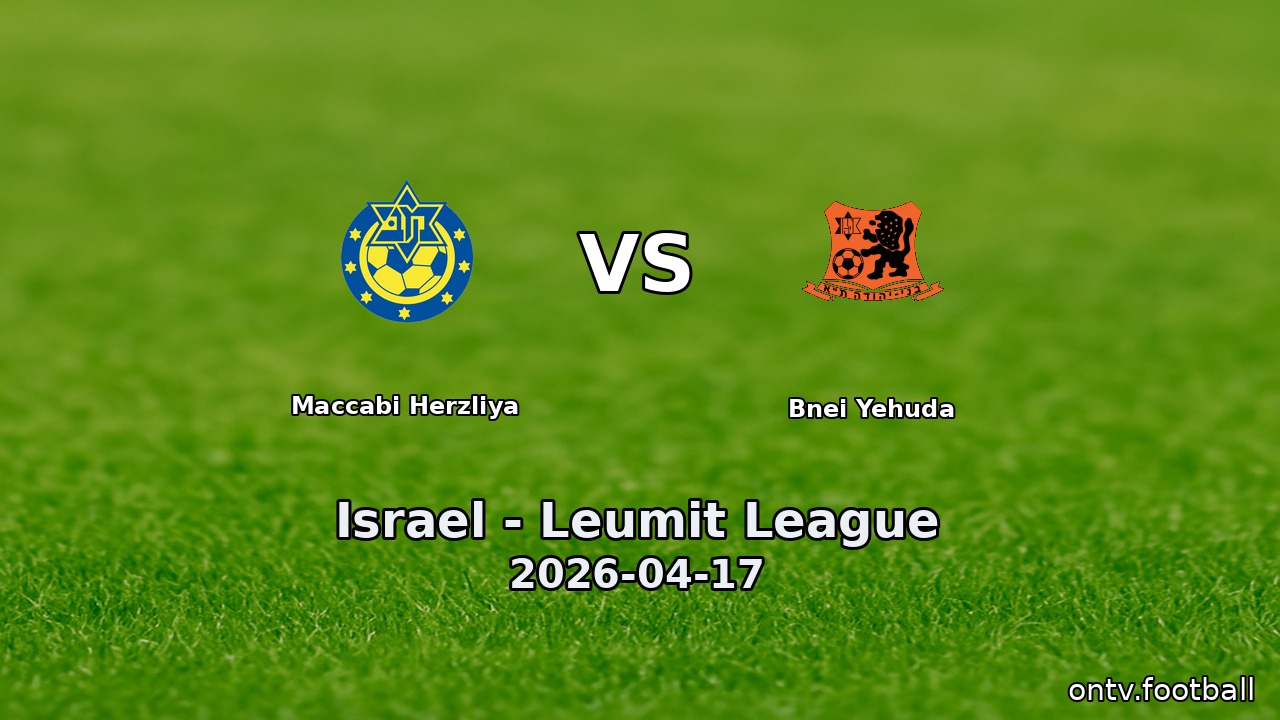 Maccabi Herzliya vs Bnei Yehuda