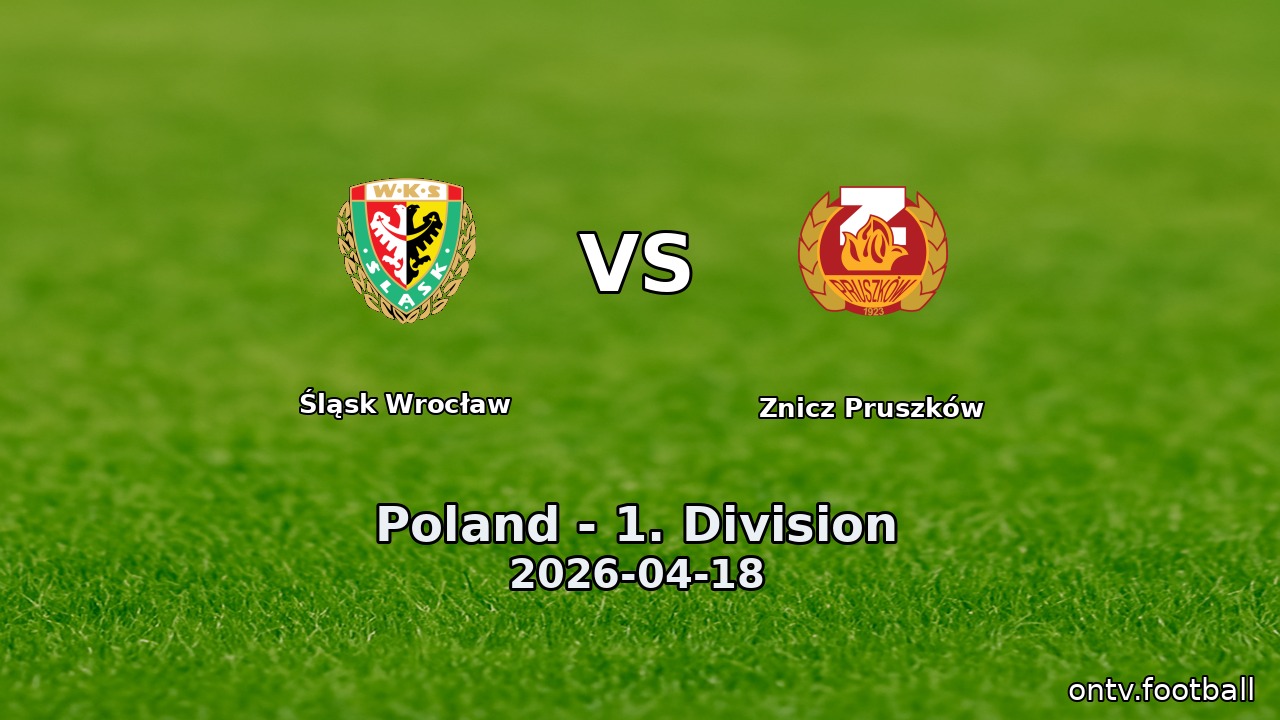 Śląsk Wrocław vs Znicz Pruszków