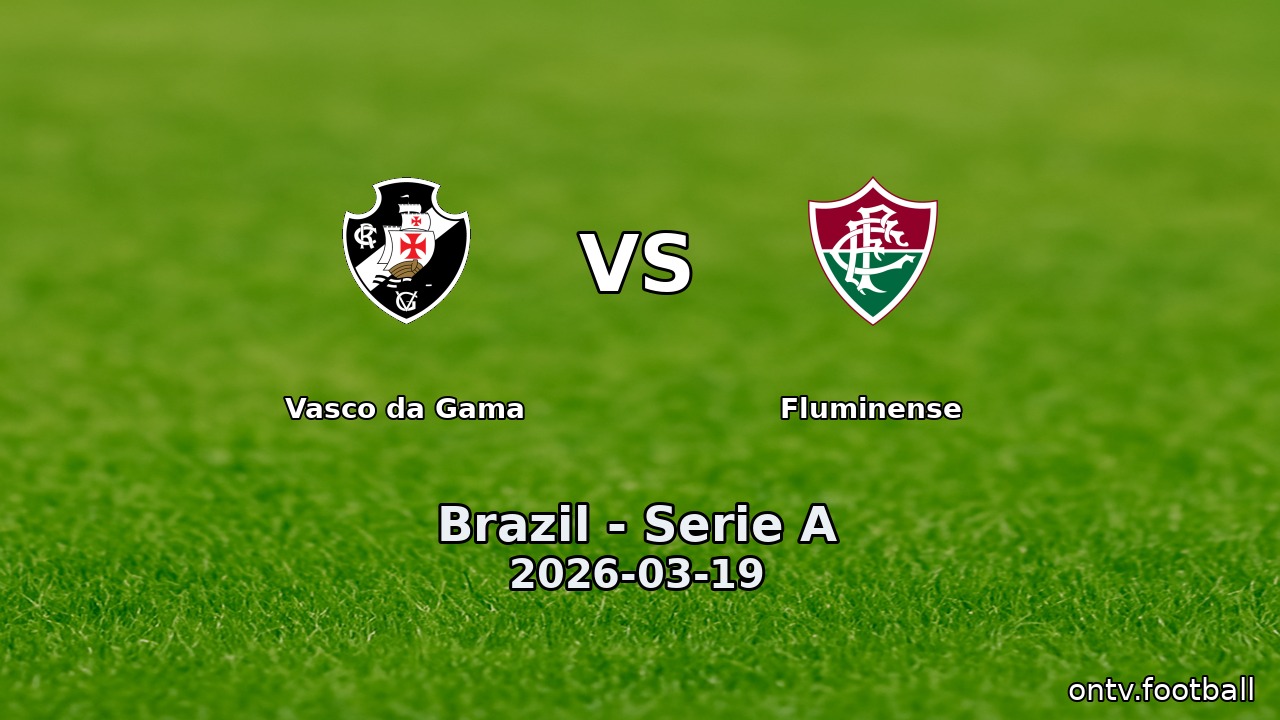 Vasco da Gama vs Fluminense