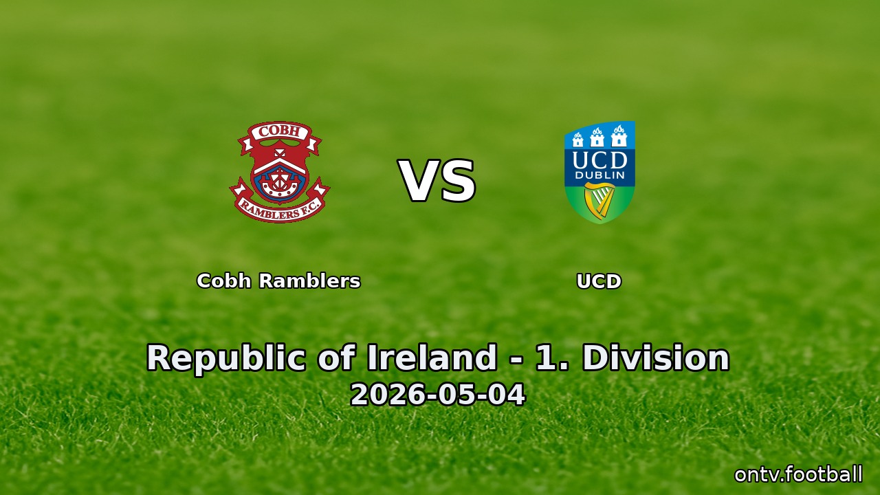 Cobh Ramblers vs UCD