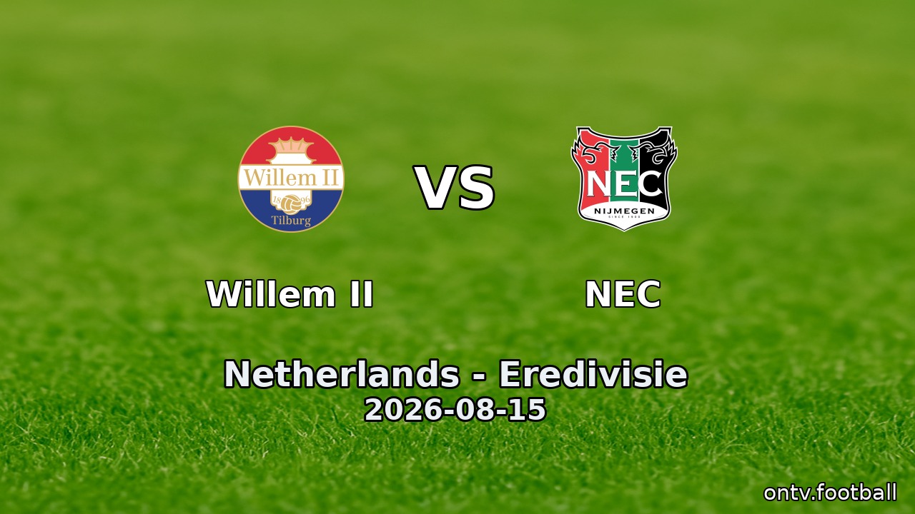 Willem II vs NEC