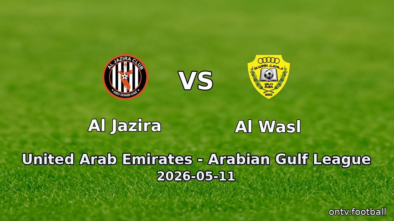 Al Jazira vs Al Wasl