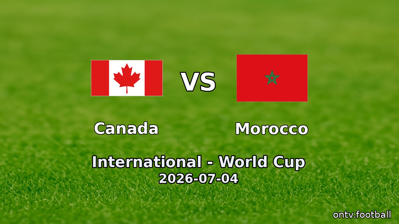 Canada vs Morocco
