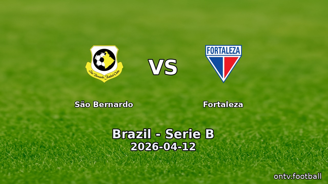 São Bernardo vs Fortaleza