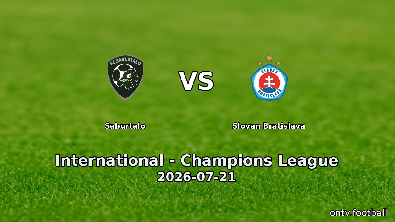 Saburtalo vs Slovan Bratislava