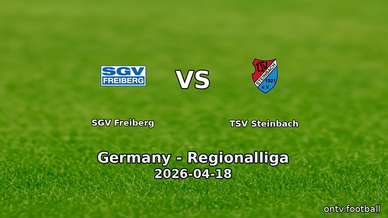 SGV Freiberg vs TSV Steinbach