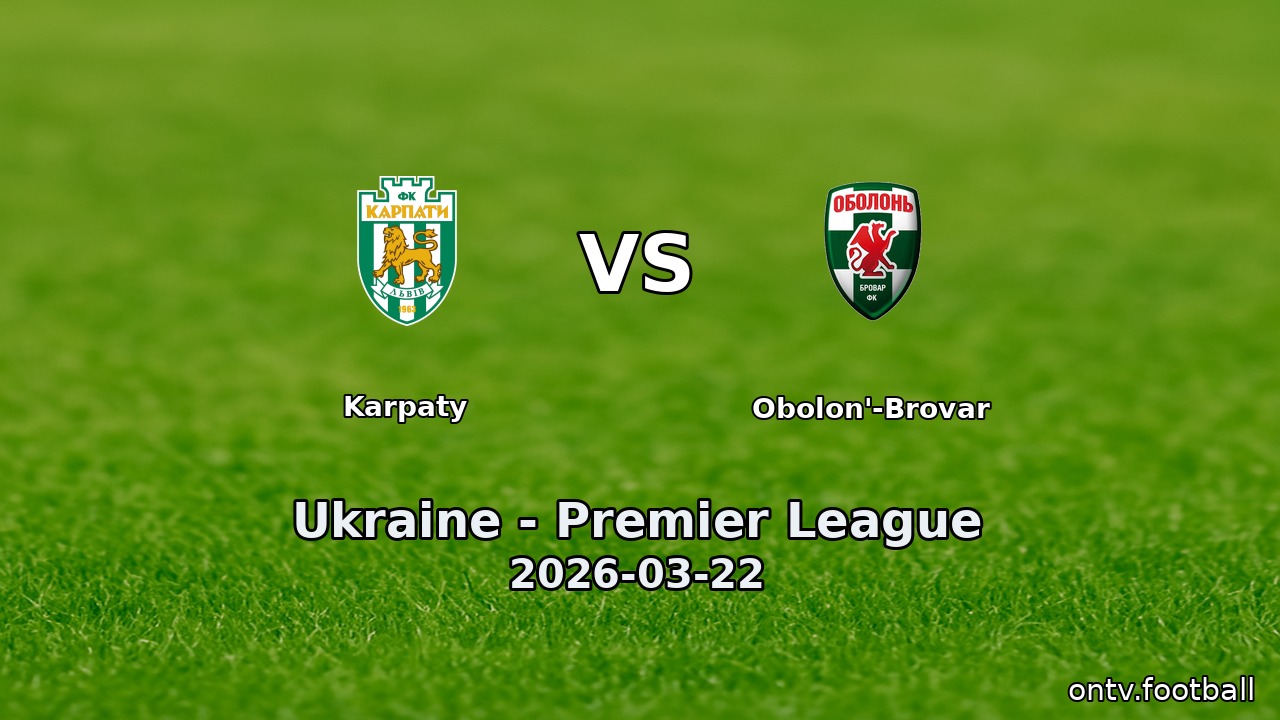Karpaty vs Obolon'-Brovar