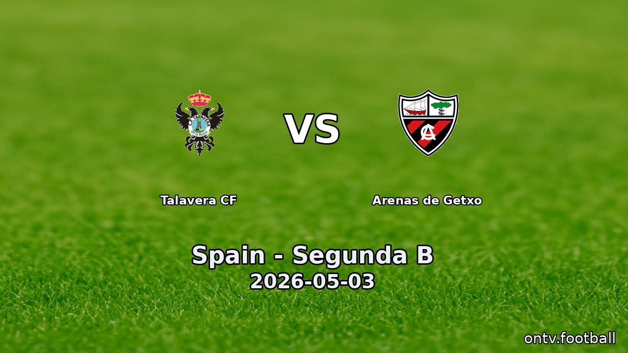 Talavera CF vs Arenas de Getxo