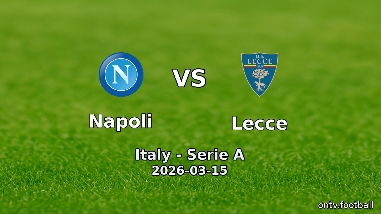 Napoli vs Lecce