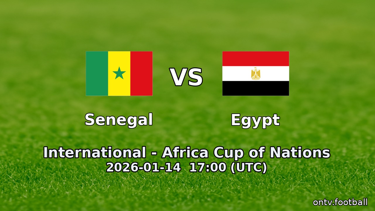Senegal vs Egypt