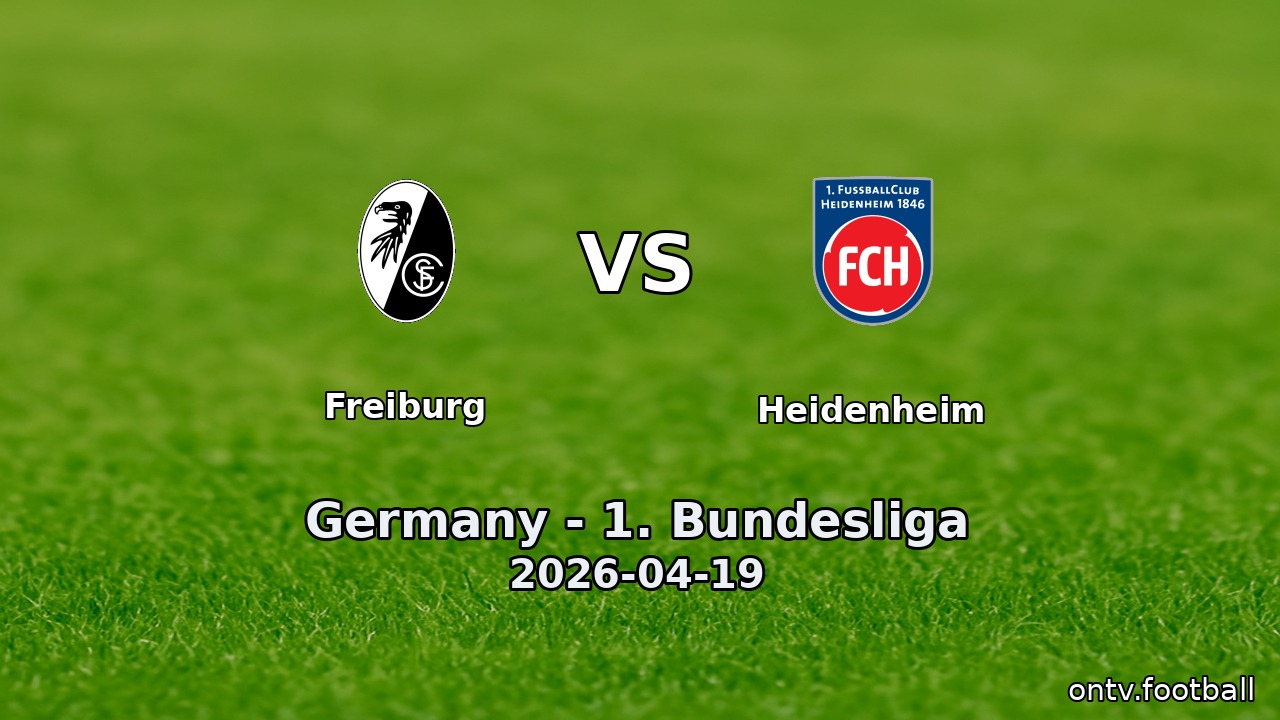Freiburg vs Heidenheim