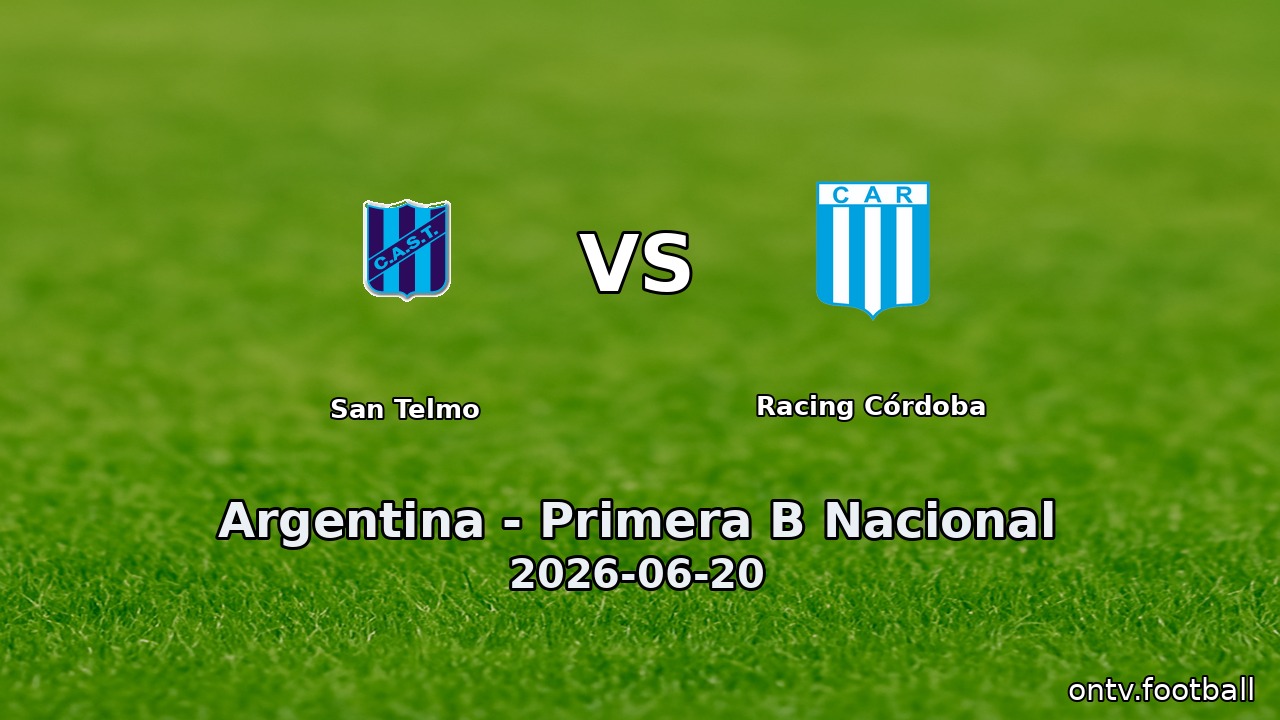 San Telmo vs Racing Córdoba