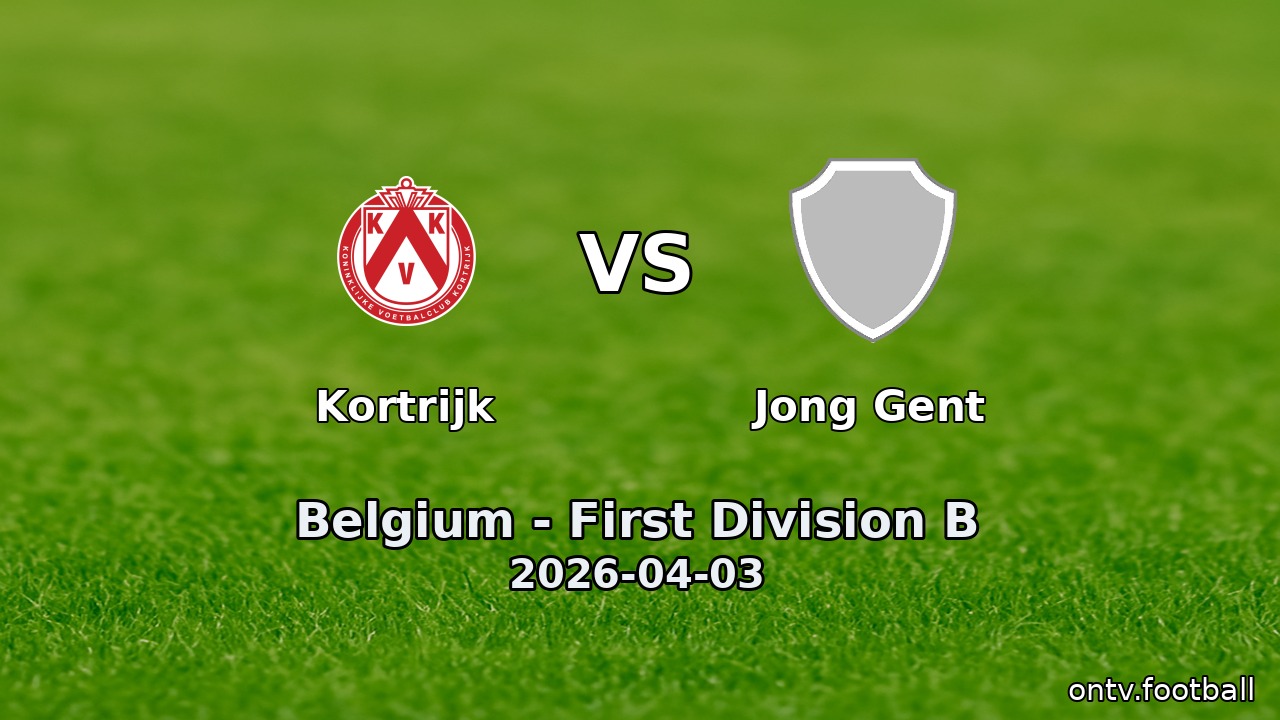 Kortrijk vs Jong Gent