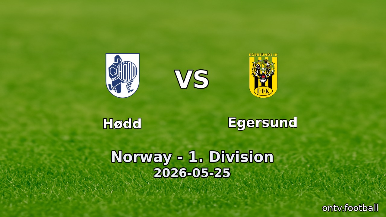 Hødd vs Egersund