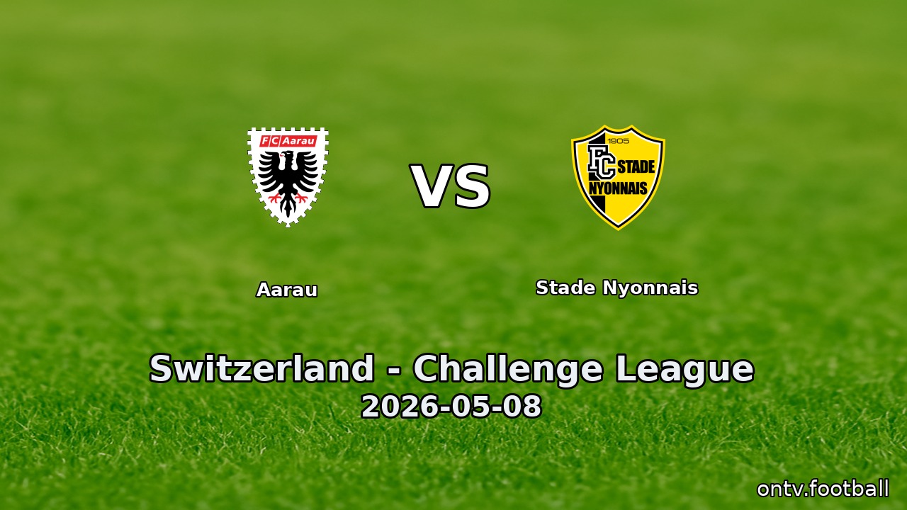 Aarau vs Stade Nyonnais