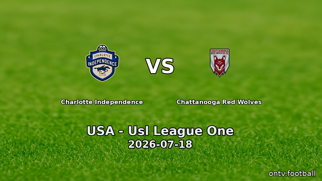 Charlotte Independence vs Chattanooga Red Wolves